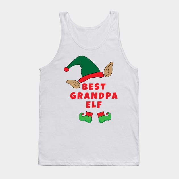 FUNNY CHRISTMAS BEST GRANDPA ELF Tank Top by Scarebaby